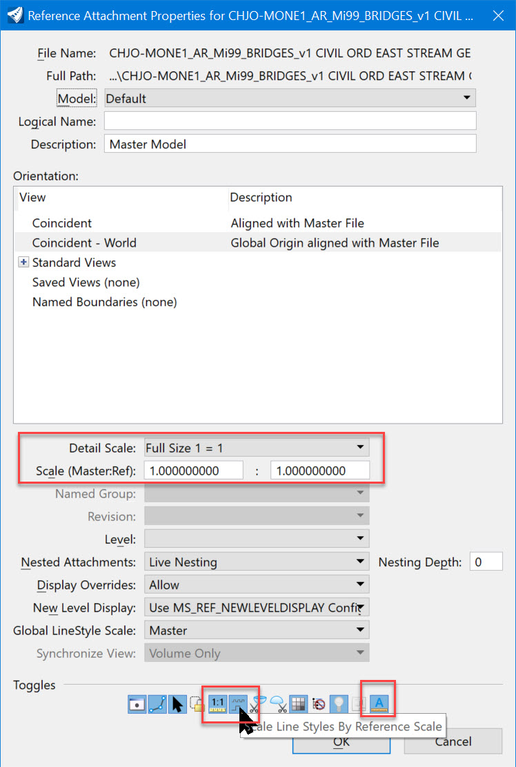 Attachment Dialog - Scales